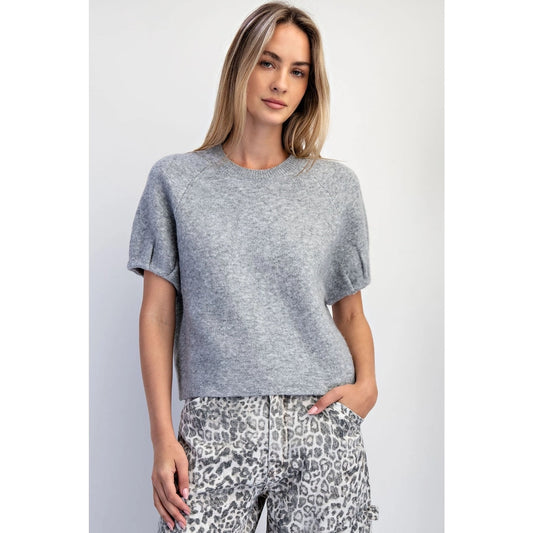 Raglan Puff Sleeve Sweater | 2 Colors Available