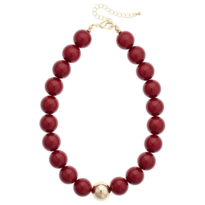 Marjorie Game Day Beaded Necklace
