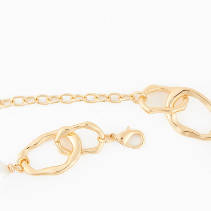 Elodie Chunky Linked Pearl Necklace