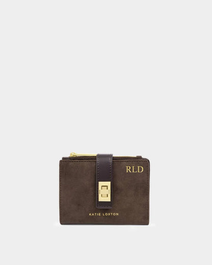 Orin Suedette Twist Lock Wallet