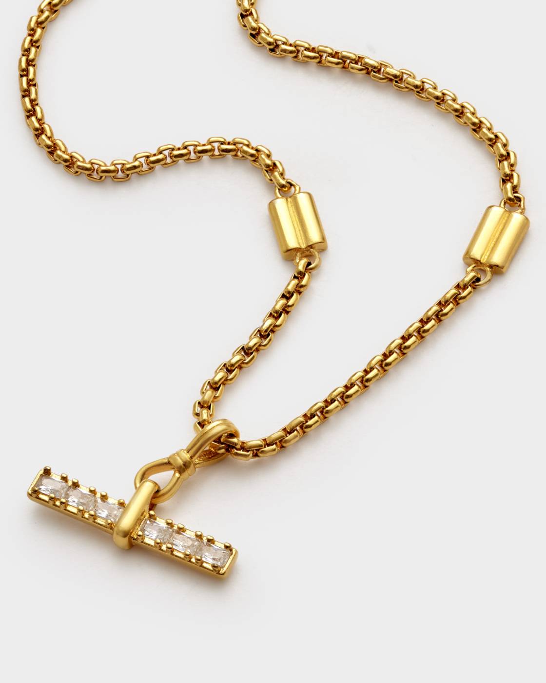 Lustre Waterproof Gold T-Bar Bracelet