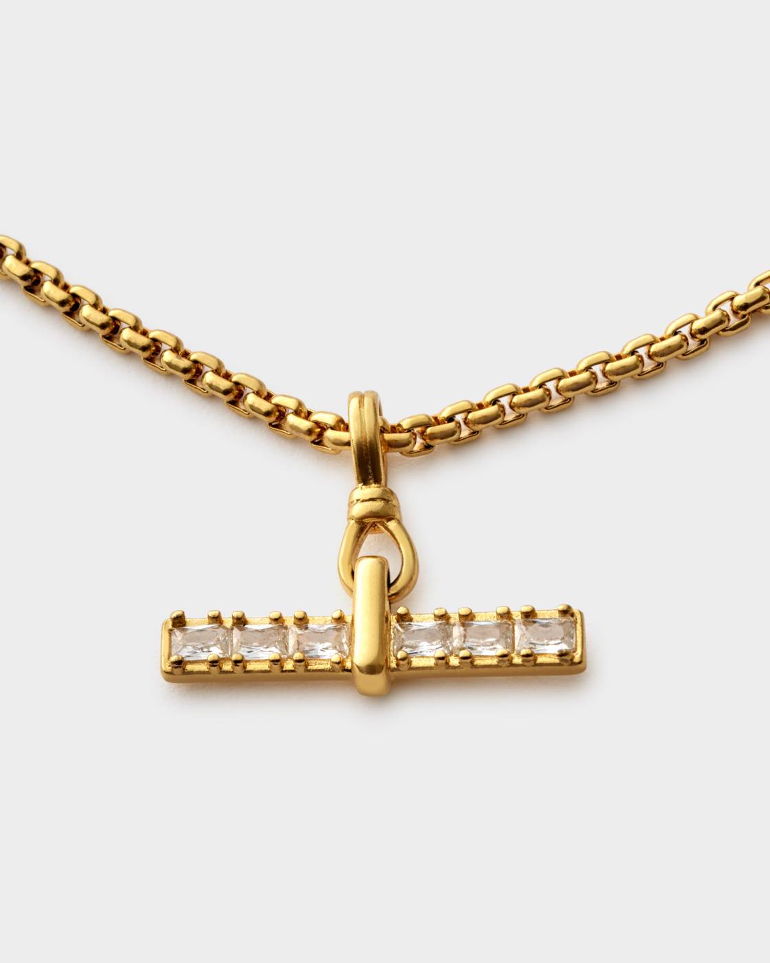 Lustre Waterproof Gold T-Bar Bracelet