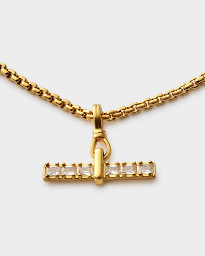 Lustre Waterproof Gold T-Bar Bracelet