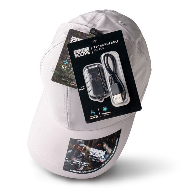 Night Scope MagnaLite Pro Rechargeable LED Cap | 4 Colors Available