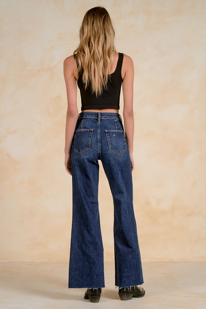 High Rise Wide Leg Jeans